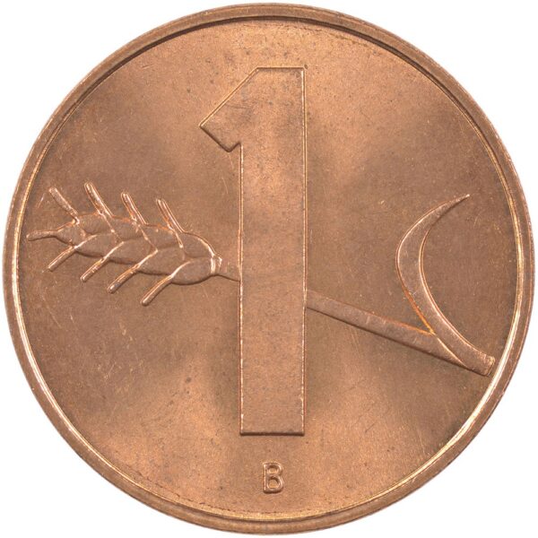 1 Rappen, 1958, Stempelglanz