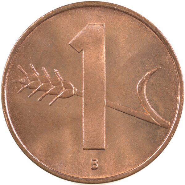 1 Rappen, 1966, Stempelglanz