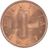 1 Rappen, 1967, Stempelglanz