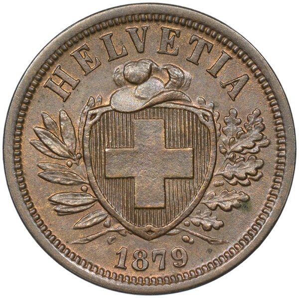 25233_1 2 Rappen, 1879, unzirkuliert