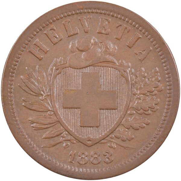 25236_1 2 Rappen, 1883, unzirkuliert