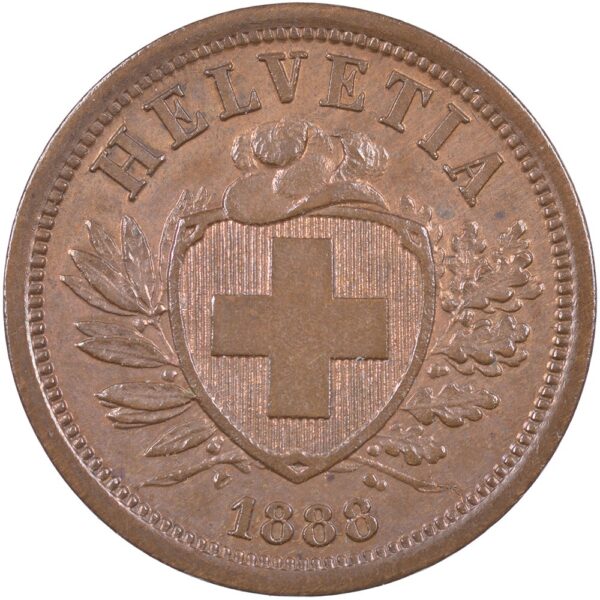 25243_1 2 Rappen, 1888, unz/stgl