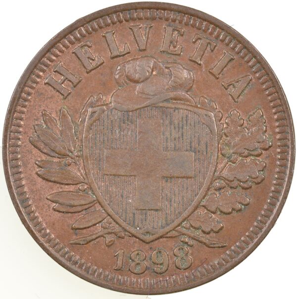 25254_1 2 Rappen, 1898, unzirkuliert