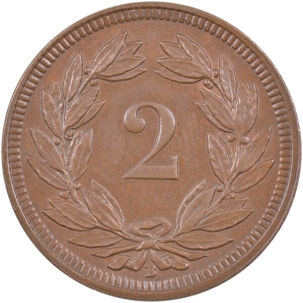 2 Rappen, 1899, unz/stgl