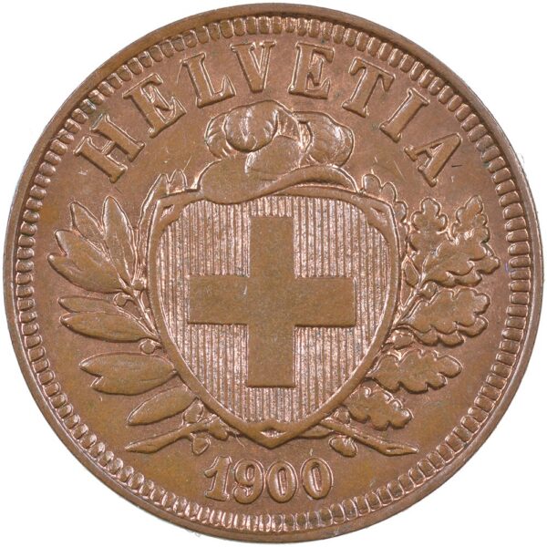 2 Rappen, 1900, unz/stgl