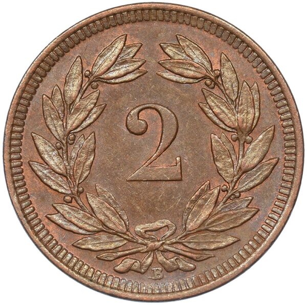 2 Rappen, 1903, unzirkuliert