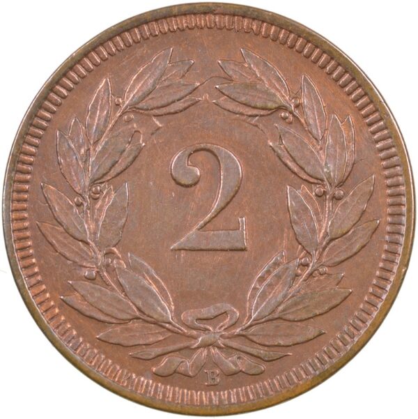 2 Rappen, 1906, unz/stgl
