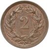 2 Rappen, 1907, unzirkuliert