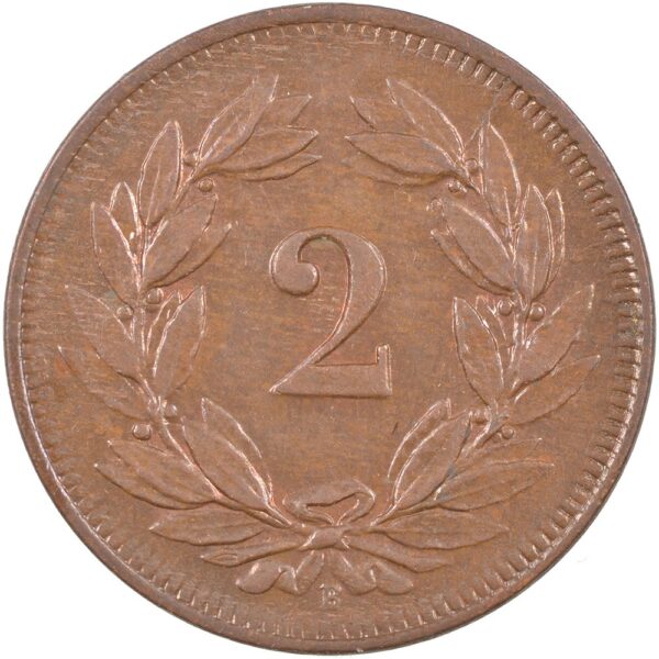 2 Rappen, 1907, unz/stgl