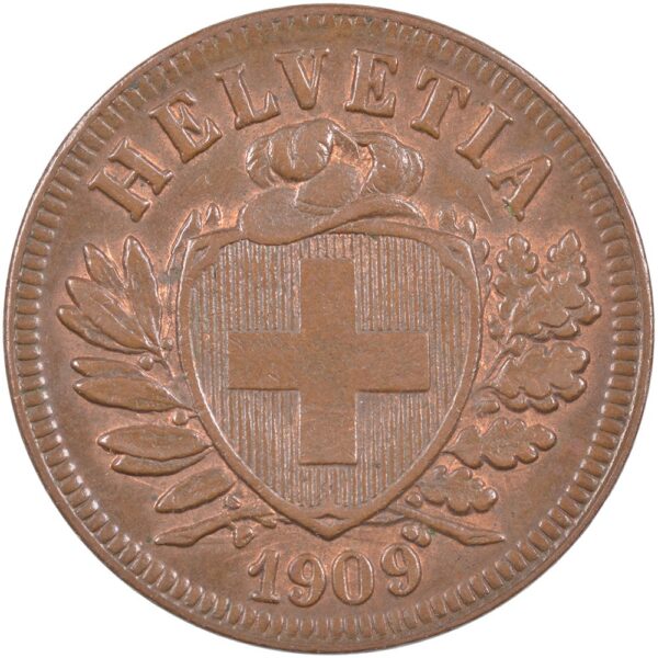 25280_1 2 Rappen, 1909, unz/stgl