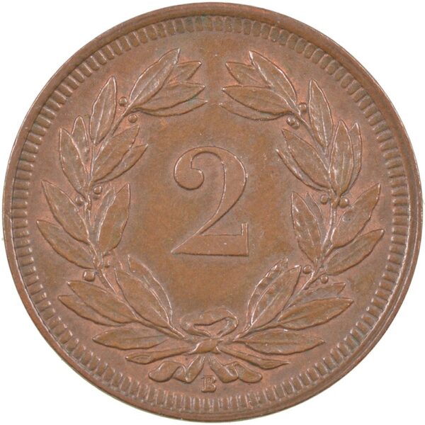 2 Rappen, 1909, unz/stgl