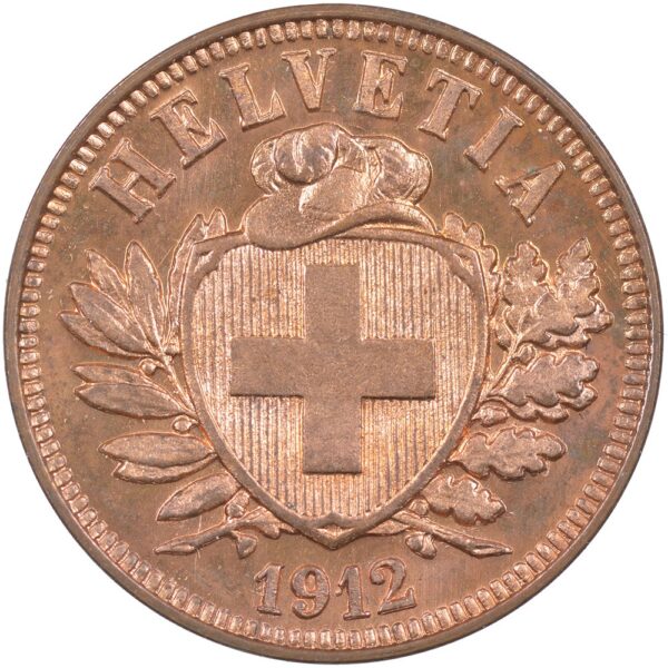 25287_1 2 Rappen, 1912, Stempelglanz