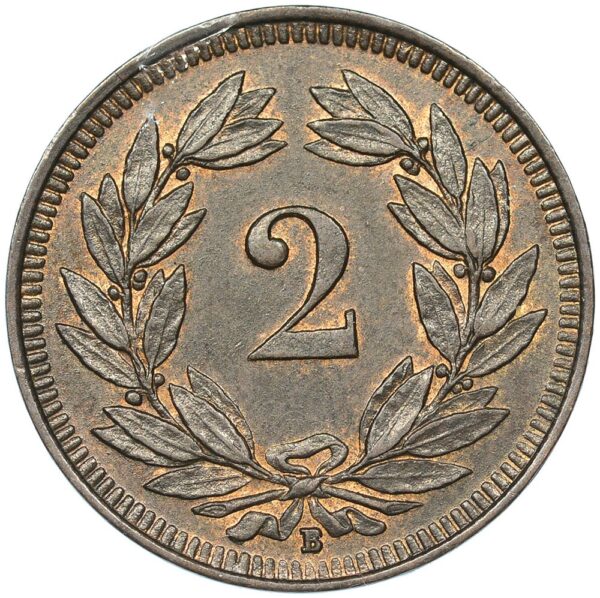 2 Rappen, 1913, unzirkuliert