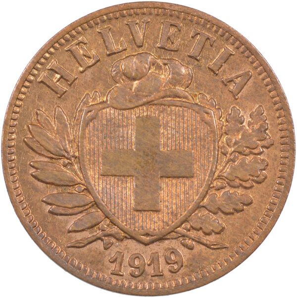 25300_1 2 Rappen, 1919, unz/stgl