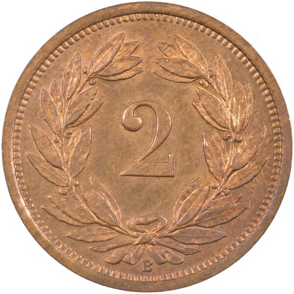 2 Rappen, 1919, unz/stgl