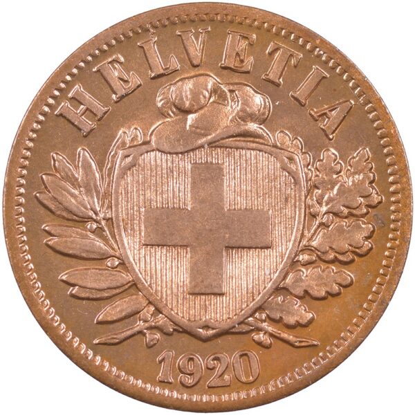 25303_1 2 Rappen, 1920, Stempelglanz
