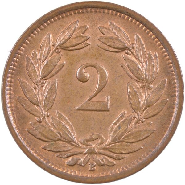 2 Rappen, 1925, unz/stgl