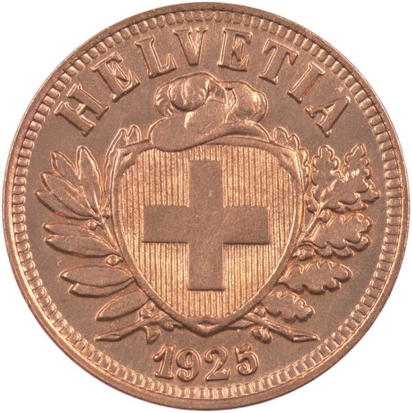 25305_1 2 Rappen, 1925, Stempelglanz