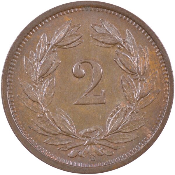 2 Rappen, 1926, unzirkuliert