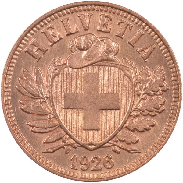 25308_1 2 Rappen, 1926, Stempelglanz