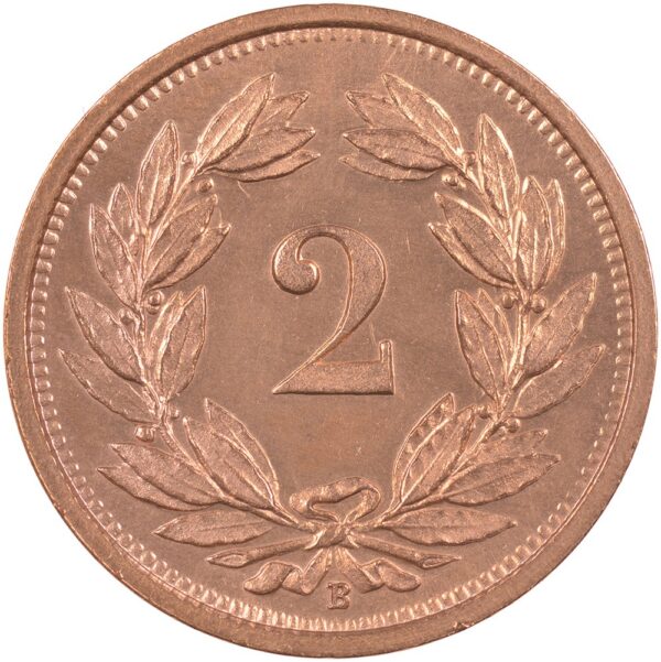 2 Rappen, 1926, Stempelglanz