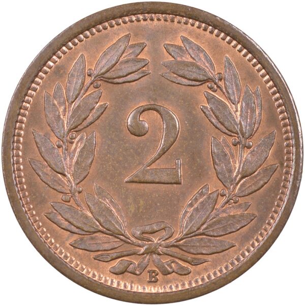 2 Rappen, 1927, unz/stgl