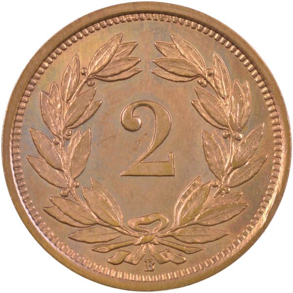 2 Rappen, 1927, Stempelglanz