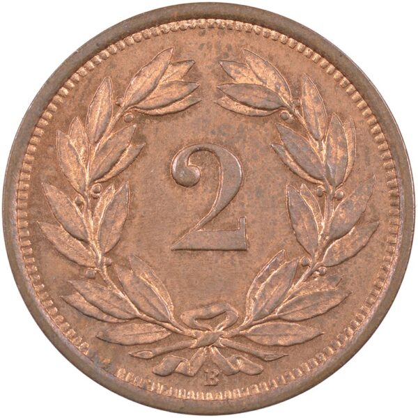 2 Rappen, 1928, Stempelglanz