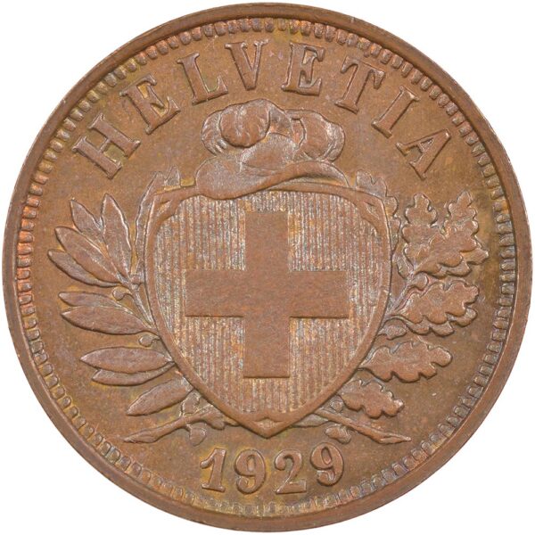 25313_1 2 Rappen, 1929, unz/stgl