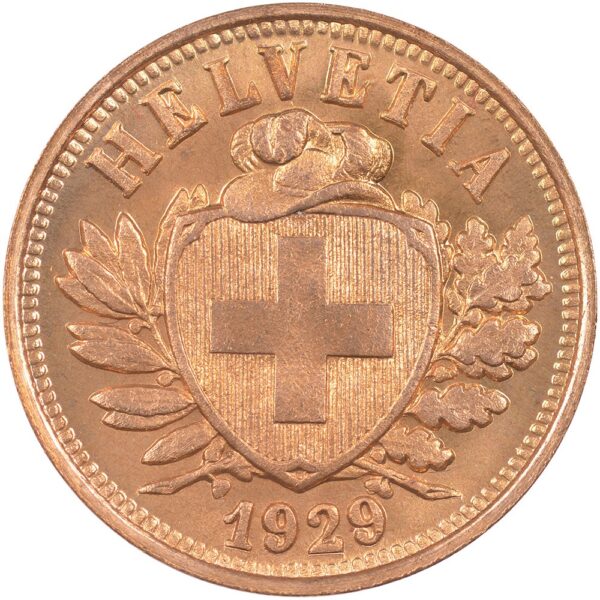 25315_1 2 Rappen, 1929, Erstabschlag