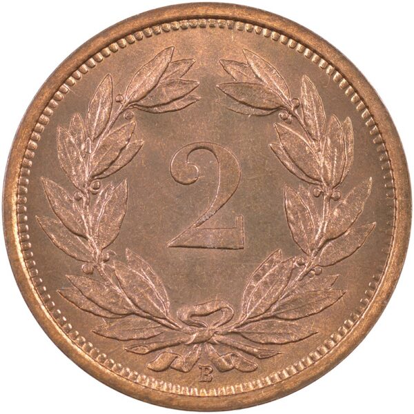2 Rappen, 1930, Stempelglanz