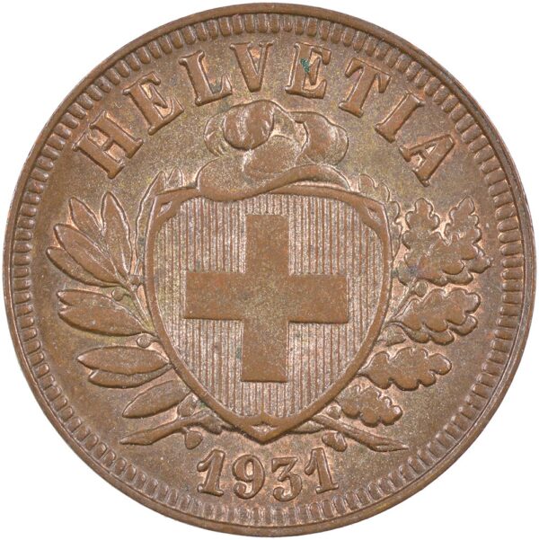 25319_1 2 Rappen, 1931, unz/stgl