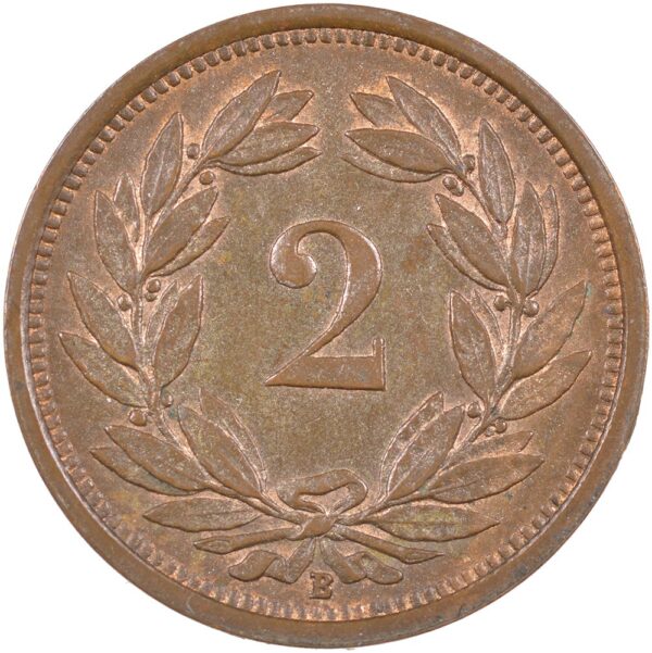 2 Rappen, 1931, unz/stgl