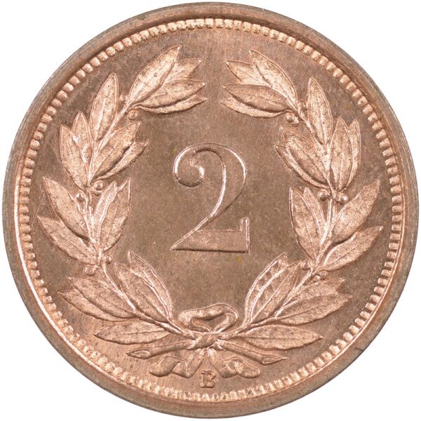 2 Rappen, 1931, Stempelglanz