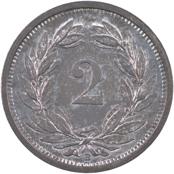 2 Rappen, 1944, unz/stgl