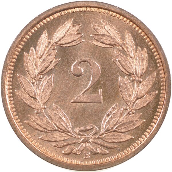 2 Rappen, 1936, Stempelglanz