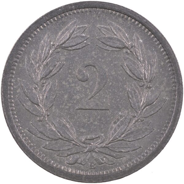 2 Rappen, 1943, unz/stgl