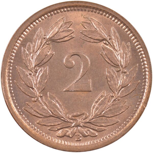 2 Rappen, 1938, Stempelglanz