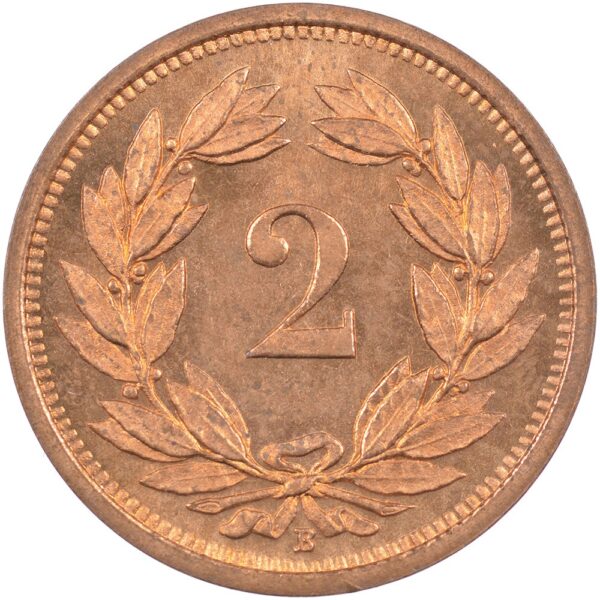 2 Rappen, 1938, Erstabschlag