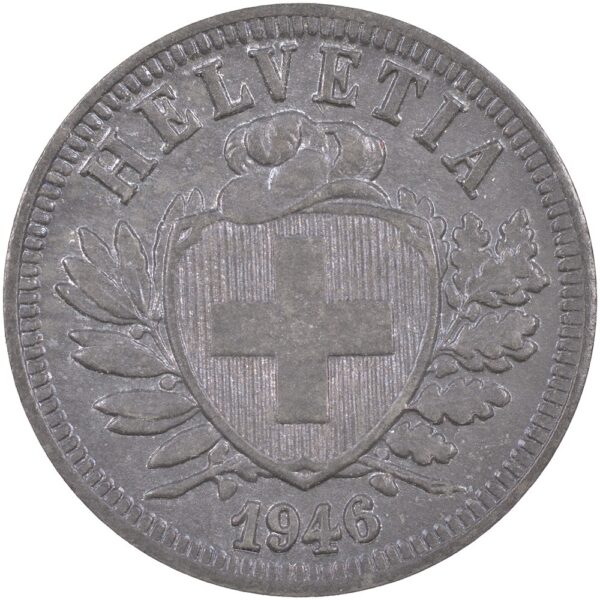 25345_1 2 Rappen, 1946, unzirkuliert