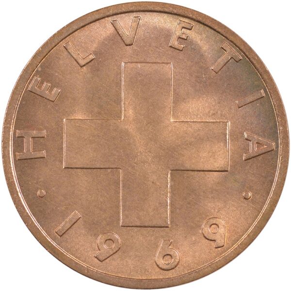 25360_1 2 Rappen, 1969, Stempelglanz