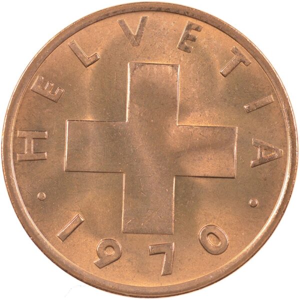 25361_1 2 Rappen, 1970, Stempelglanz