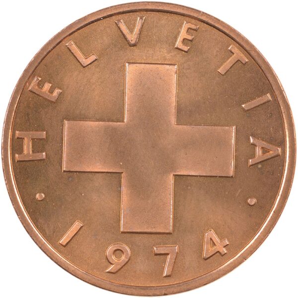25362_1 2 Rappen, 1974, Stempelglanz