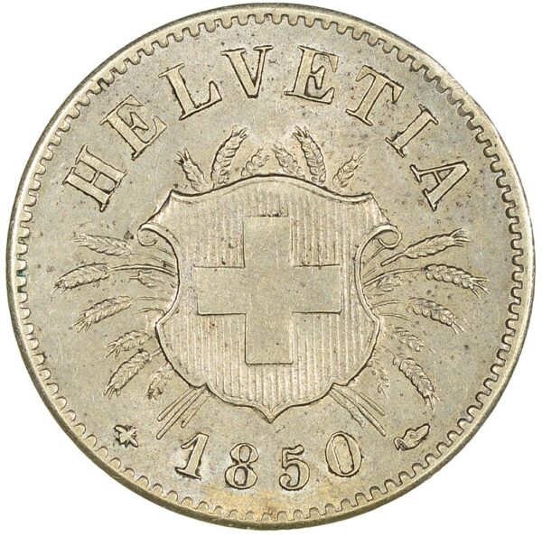 25368_1 5 Rappen, 1850, unzirkuliert