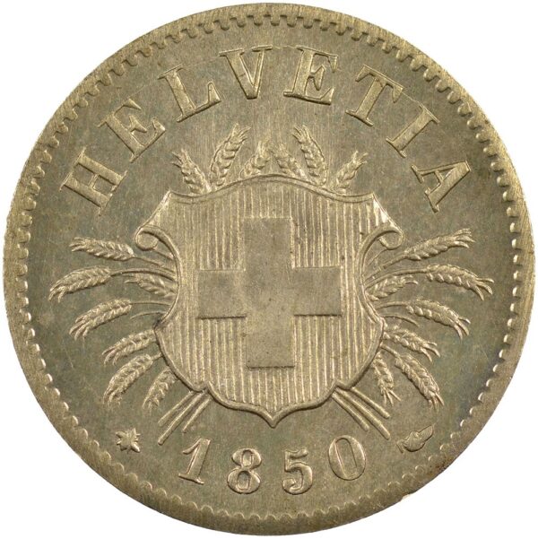 25371_1 5 Rappen, 1850, Stempelglanz
