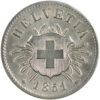 5 Rappen, 1851, unz/stgl