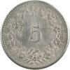 5 Rappen, 1851, unz/stgl