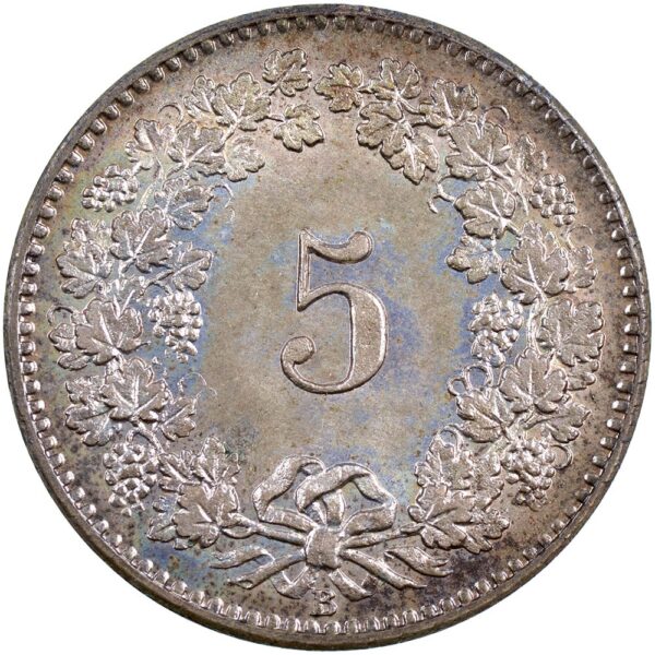 5 Rappen, 1872, unz/stgl
