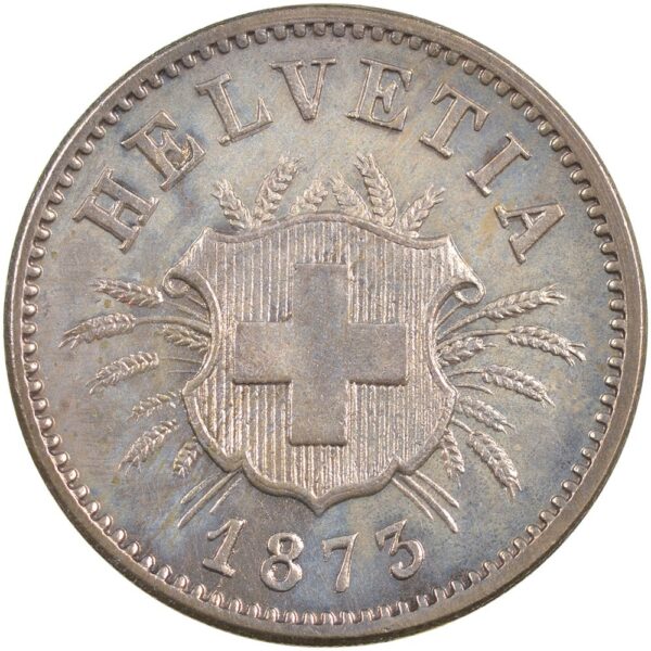 25381_1 5 Rappen, 1873, unzirkuliert