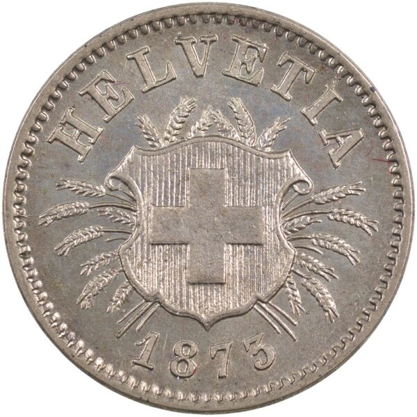 25382_1 5 Rappen, 1873, unz/stgl